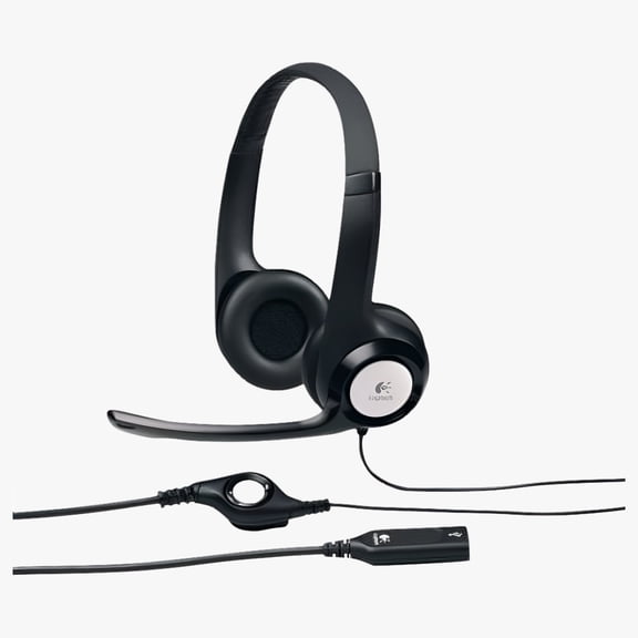 Logitech H390 USB Headset ClearChat with Noise Cancelling Mic Bulk Package Non Retail Box