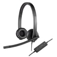 thumbnail image 1 of Logitech H570e Over-the-Head Wired USB Headset, with Replaceable Earbands, Black, 1 of 2