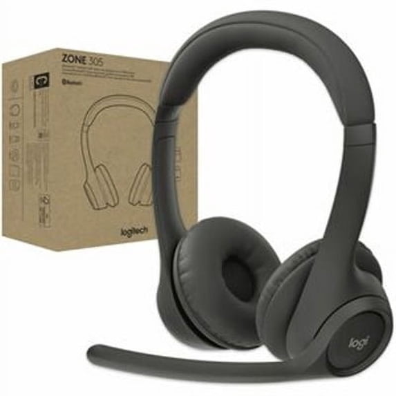 Logitech H570e Binaural On-Ear USB-C Wired Stereo Headset Black 981001429
