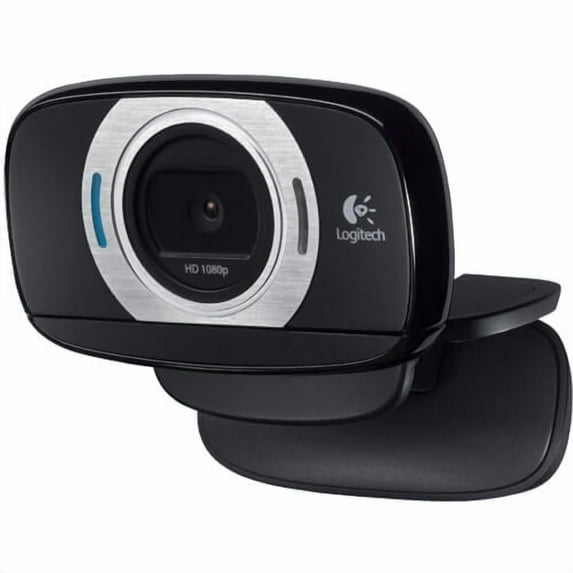 Logitech HD Laptop Webcam C615 with Fold-and-Go Design, 360-Degree Swivel, 1080p Camera