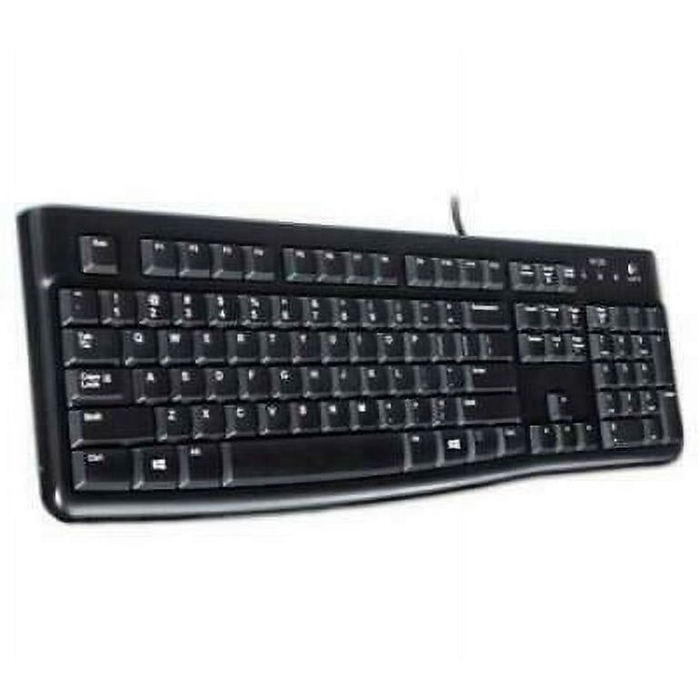 K120 Ergonomic Desktop Wired Keyboard, USB, Black K120 Ergonomic Desktop Wired Keyboard, USB, Black