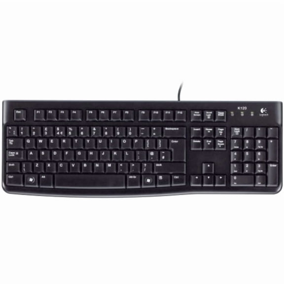 Logitech K120 Standard USB Wired Desktop Keyboard - 920-002478