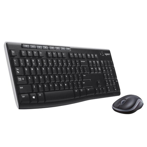 Logitech K270 Keyboard - Wireless Connectivity - RF - USB Interface - Compatible with Computer (PC) - Black