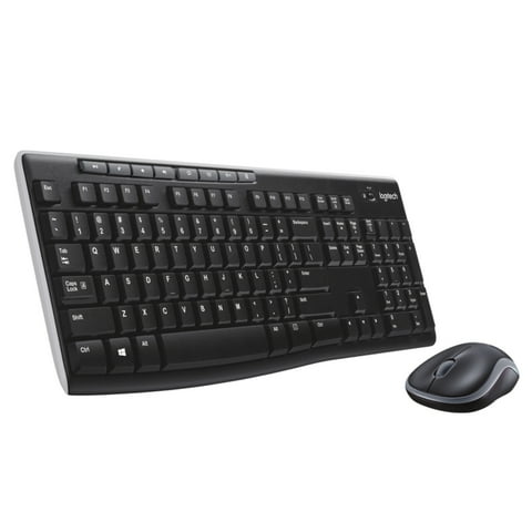 Logitech K270 Keyboard - Wireless Connectivity - RF - USB Interface - Compatible with Computer (PC) - Black