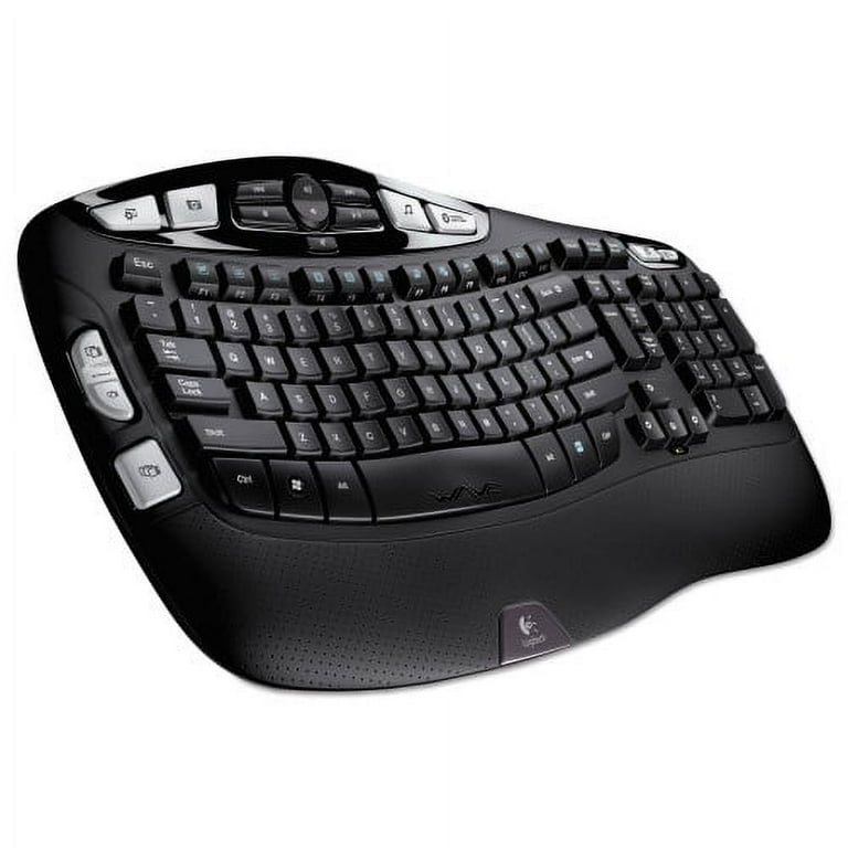 Logitech K350 ワイヤレスキーボード Logitech K350 Ergonomic Cordless Computer Wireless Keyboard, Black