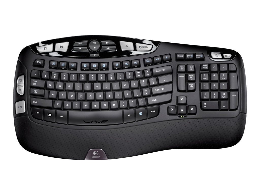 Logitech K350 Wireless Keyboard, Black - Walmart.com