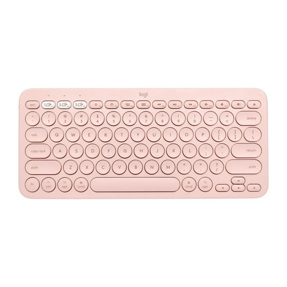 Logitech K380 Multi-Device Bluetooth Keyboard for Mac, Easy-Switch, MacBook Pro, MacBook Air, iMac, iPad Compatible, Rose