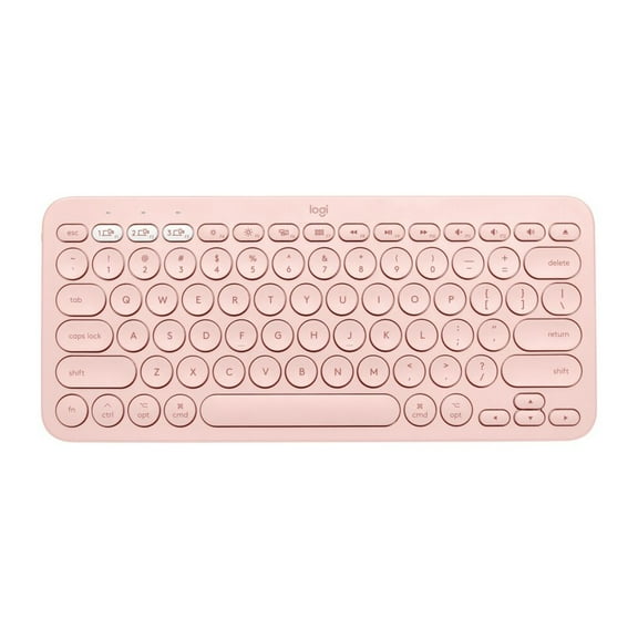 Logitech K380 Multi-Device Bluetooth Keyboard for Mac, Easy-Switch, MacBook Pro, MacBook Air, iMac, iPad Compatible, Rose