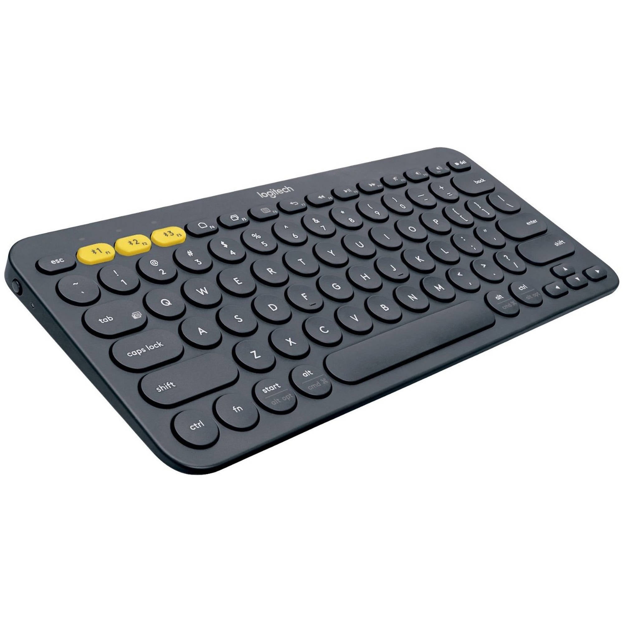 Logitech K380 Multi-Device Wireless Keyboard with Easy-Switch for Up to 3 Devices, Dark Gray Walmart.com