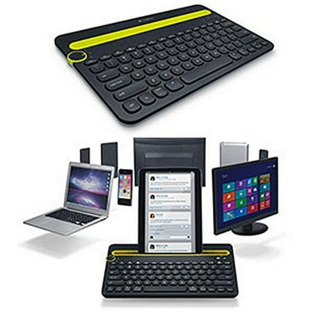 Logitech - K480 Tenkeyless (TKL) Bluetooth Membrane Multidevice Keyboard - Black
