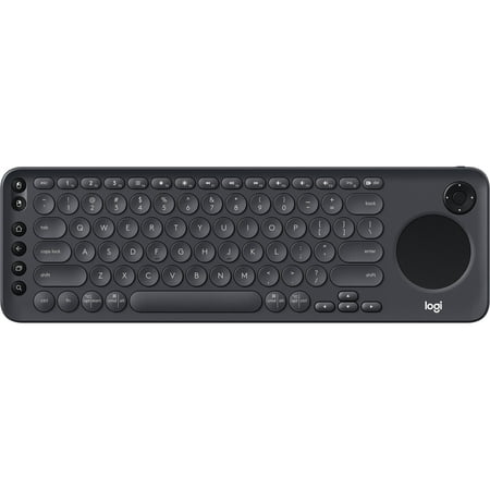 Logitech - K600 TKL Wireless TV Keyboard - Dark Gray