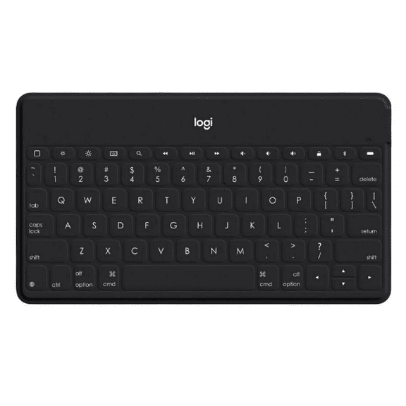 Pre-Owned Logitech Keys-To-Go Super-Slim and Super-Light Bluetooth Keyboard for iPhone, iPad, and Apple TV, Black