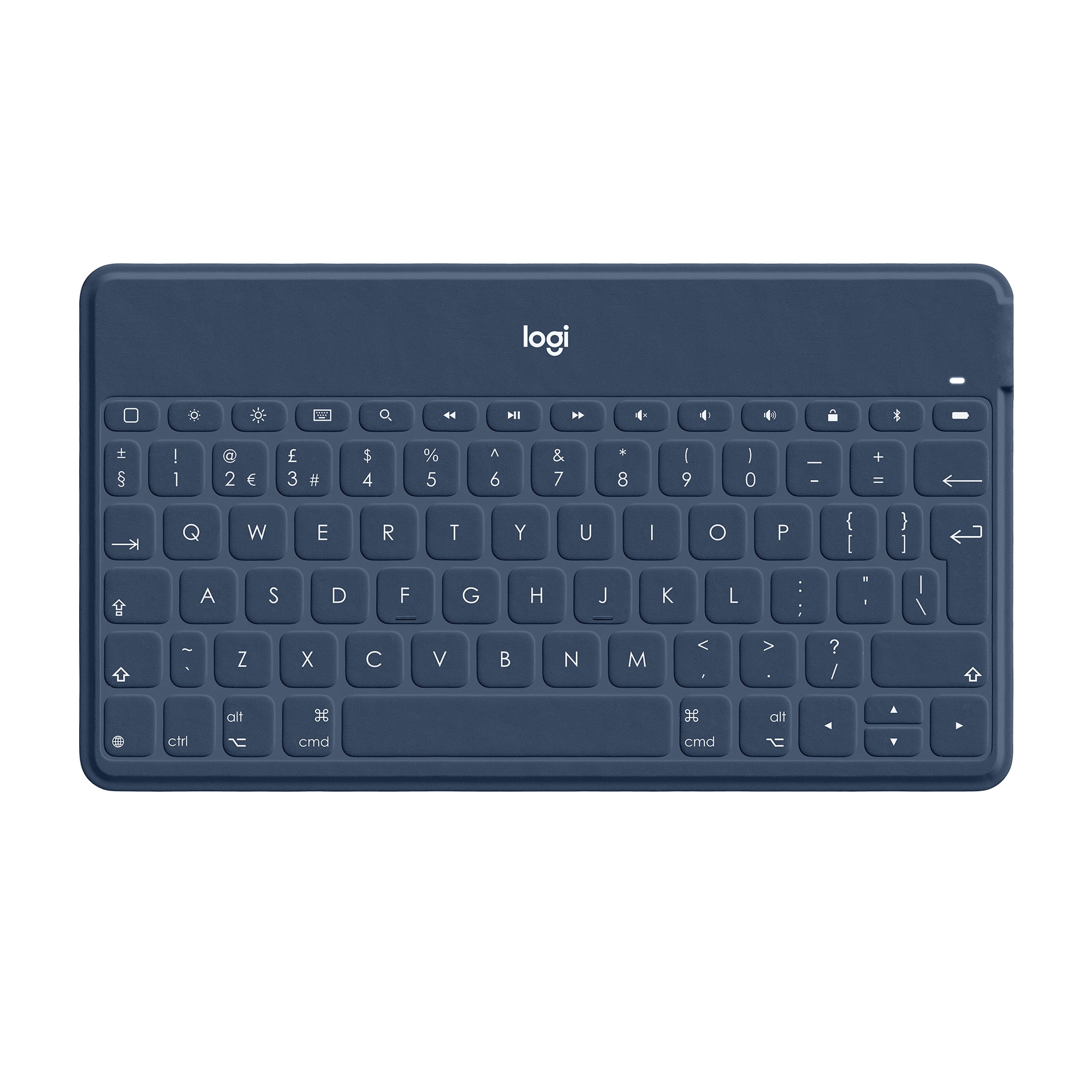 wonder perzik gekruld Logitech Keys-To-Go Super-Slim and Super-Light Bluetooth Keyboard for  iPhone, iPad, and Apple TV, Blue - Walmart.com