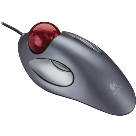Logitech - Trackman Trackball Mouse - Silver