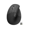 thumbnail image 1 of Logitech Lift Left Vertical Ergonomic Mouse, Left-handed, Wireless, Bluetooth or Logi Bolt USB, Quiet clicks, 4 buttons, compatible with Windows/macOS/iPadOS, Laptop, PC - Graphite, 1 of 5