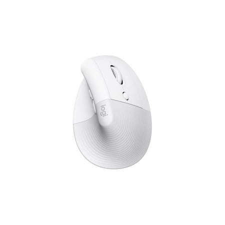 Logitech - Lift for Mac Bluetooth Optical Ergonomic Mouse with 4 Customizable Buttons - Wireless - Off-White