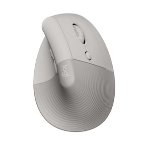 Logitech Lift Vertical Ergonomic Mouse, Wireless, Bluetooth or Logi Bolt USB Receiver, Quiet Clicks, Sand