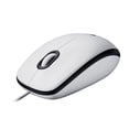 thumbnail image 1 of Logitech M100 Wired USB Mouse, 3-Buttons, 1000 DPI Optical Tracking, Ambidextrous PC/Mac/Laptop, White C5, 1 of 3