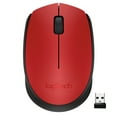 thumbnail image 1 of Logitech M170 Wireless Mouse - Optical - Red, 1 of 9