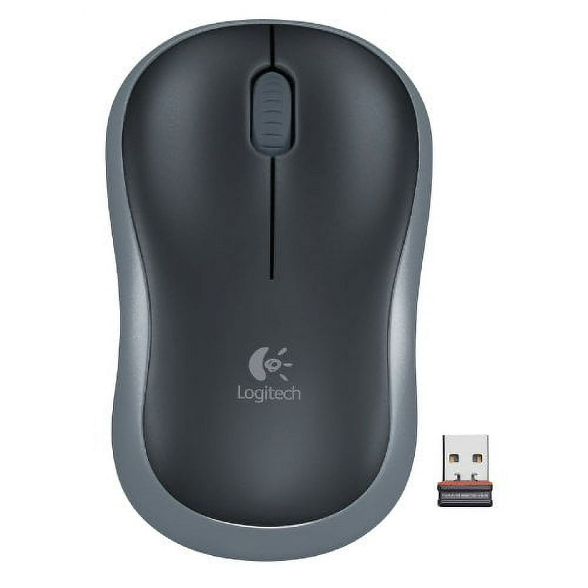 Logitech M185 Optical USB Wireless Mouse, Swift Gray