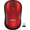 thumbnail image 1 of Logitech M185 Wireless Mouse, 2.4GHz with USB Mini Receiver, 12-Month Battery Life, 1000 DPI Optical Tracking, Ambidextrous PC/Mac/Laptop - Red, 1 of 1