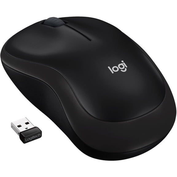 Logitech M185 Wireless Mouse, 2.4GHz with USB Mini Receiver, 12-Month Battery Life, 1000 DPI Optical Tracking, Ambidextrous PC/Mac/Laptop