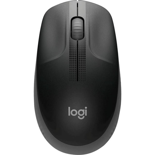 Logitech M190 Full-Sized Wireless Mouse, Charcoal
