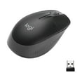 thumbnail image 1 of Logitech Wireless Mouse  M190 - Full Size Ambidextrous Curve Design, 18-Month Battery with Power Saving Mode, Charcoal, 1 of 5