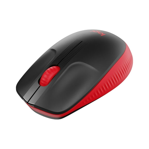 Logitech M190 Wireless Mouse Full Size Comfort Curve Design 1000Dpi Red