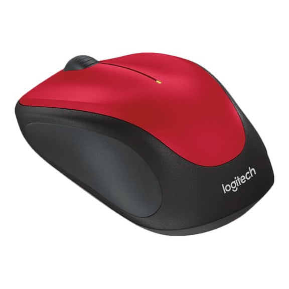Logitech M235 - Mouse - optical - wireless - 2.4 GHz - USB wireless receiver - red