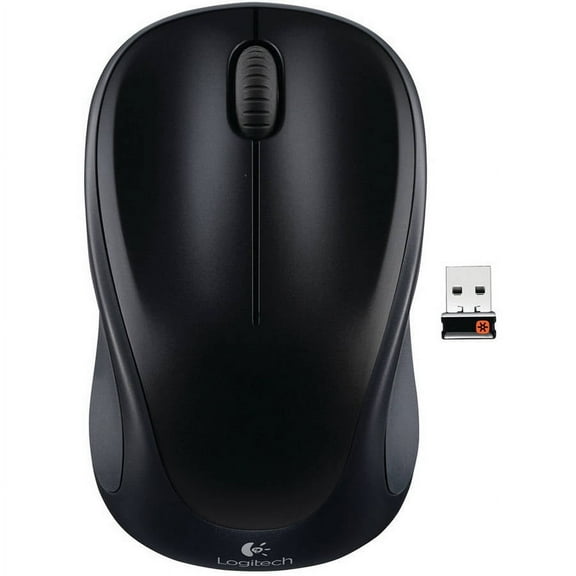 Logitech M317 Wireless Mouse, 2.4 GHz with USB Unifying Receiver, 1000 DPI Optical Tracking, 12 Month Battery, Black