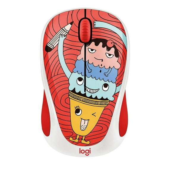 Logitech M317C Wireless Mouse Optical Mouse Triple Scoop Ice Cream