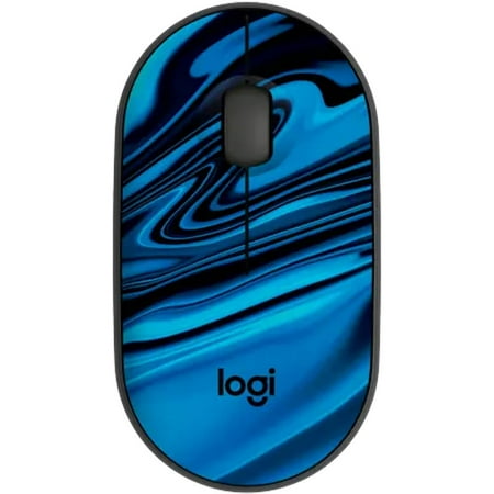 Logitech - M340 Limited Edition Wireless Ambidextrous Mouse with Silent Clicks - Blue Galaxy