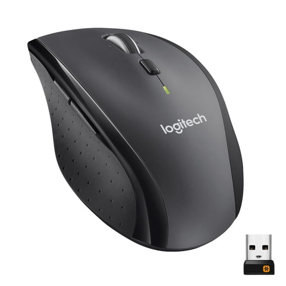Logitech M705 Marathon Wireless Mouse, Gaming Mouse Wireless, 2.4 GHz USB-A Receiver, 5-Programmable Buttons, 3-Year Battery, PC, Mac, Laptop, Chromebook - Black
