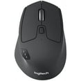 thumbnail image 1 of Logitech M720 Triathalon Multi-Device Wireless Mouse – Easily Move Text, Images and Files Between 3 Windows and Apple Mac Computers Paired with Bluetooth or USB, Hyper-Fast Scrolling, Black, 1 of 2