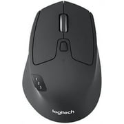 Logitech M720 Triathalon Multi-Device Wireless Mouse   Easily Move Text, Images and Files Between 3 Windows and Apple Mac Computers Paired with Bluetooth or USB, Hyper-Fast Scrolling, Black