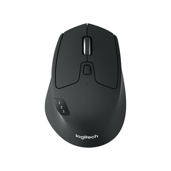 Logitech M720 Triathlon Multi-Device Wireless Mouse, Bluetooth, USB Unifying Receiver, 1000 DPI, 6 Programmable Buttons, 2-Year Battery, Compatible with Laptop, PC, Mac, iPadOS
