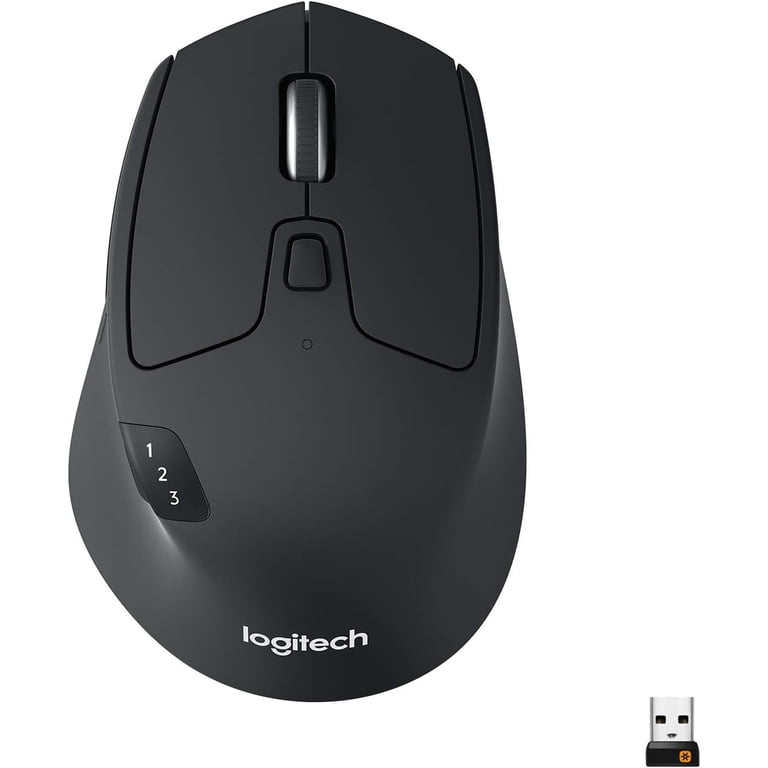 Logitech M720 Triathlon Wireless Mouse - USB Nano Receiver 