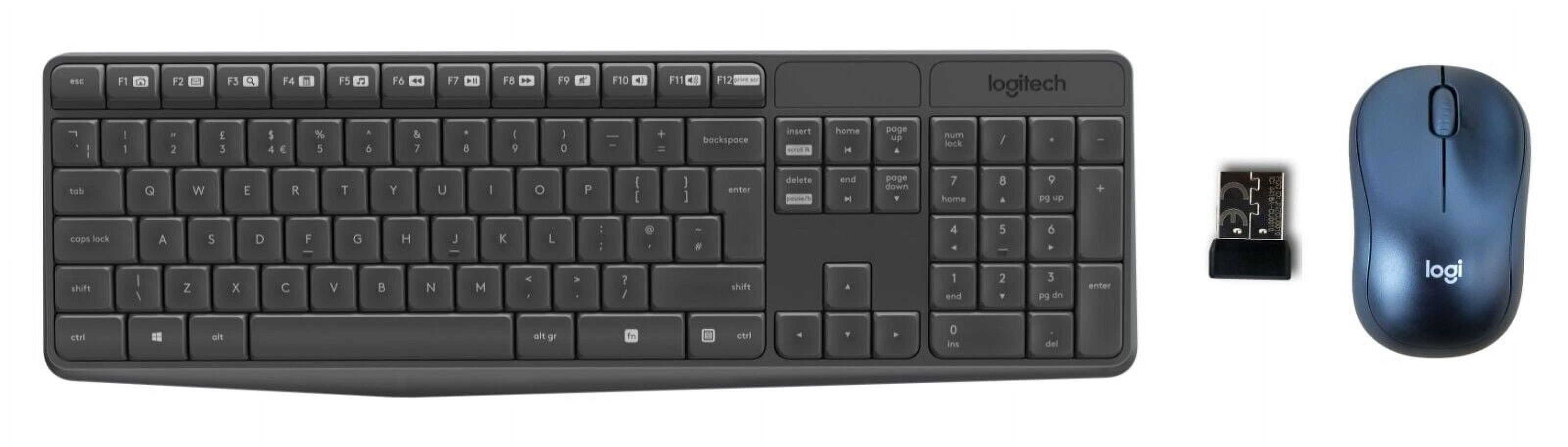 Logitech MK235 Wireless Combo K235 Keyboard & M220 Black PC Mouse w