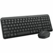 Logitech MK250 Bluetooth Wireless Mouse and Keyboard Combo Fast & Easy Connectivity, Compact Wireless Keyboard, Ambidextrous Mouse Graphite