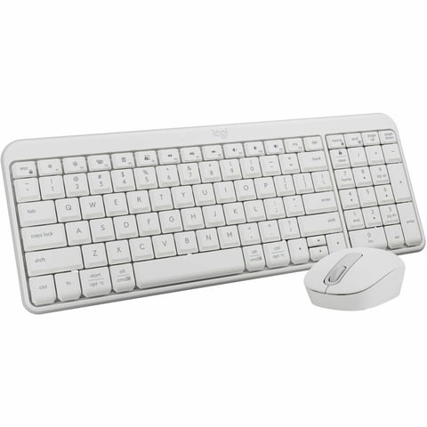 Logitech MK250 Bluetooth Wireless Mouse and Keyboard Combo: Fast & Easy Connectivity, Compact Wireless Keyboard, Ambidextrous Mouse (Off-white)