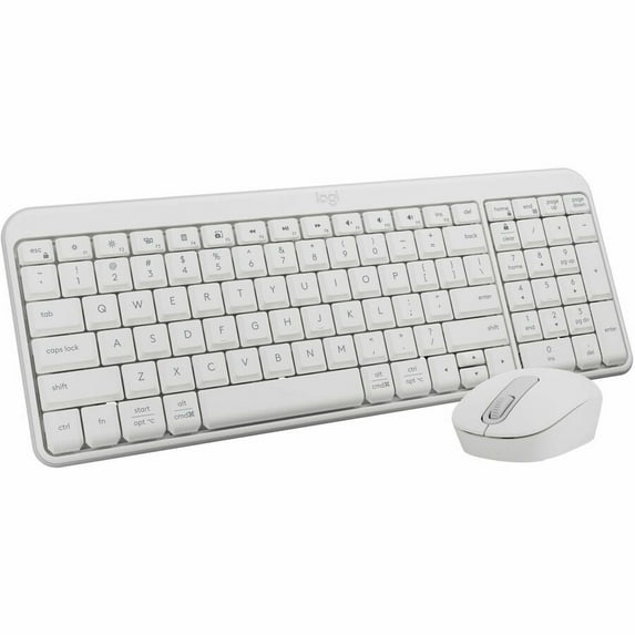 Logitech MK250 Bluetooth Wireless Mouse and Keyboard Combo: Fast & Easy Connectivity, Compact Wireless Keyboard, Ambidextrous Mouse (Off-white)