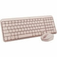 thumbnail image 1 of Logitech MK250 Bluetooth Wireless Mouse and Keyboard Combo: Fast & Easy Connectivity, Compact Wireless Keyboard, Ambidextrous Mouse (Rose), 1 of 10