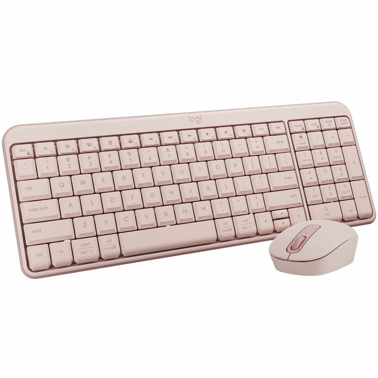 Logitech, Wireless Mouse and Keyboard Combo, MK250 Bluetooth, Rose