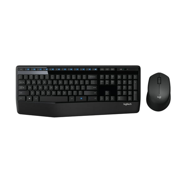 Logitech MK345 Wireless Combo with Full-Size Keyboard and Right-Handed Mouse -