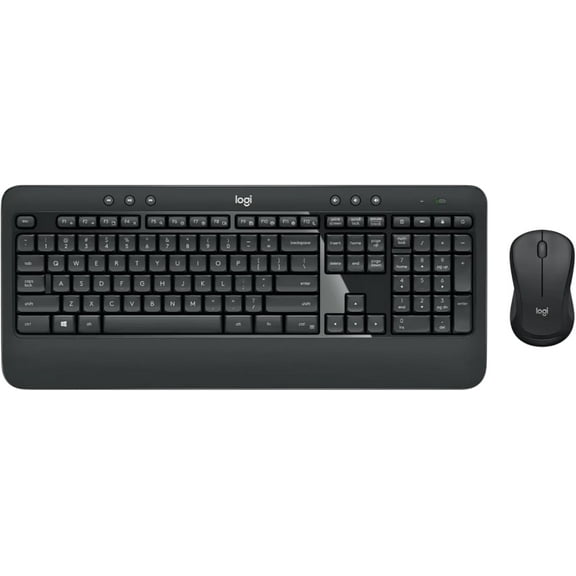 Logitech MK540 Advanced Wireless Keyboard and M310 Mouse Combo for Mac, Windows, 2.4 GHz Unifying USB-Receiver, Multimedia Hotkeys, 3-Year Battery Life, for PC, Laptop [Ships in White Box]
