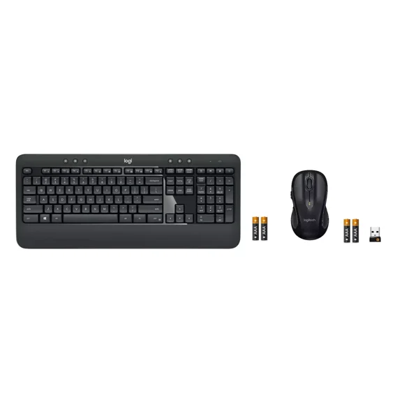 Logitech MK540 Advanced Wireless Keyboard and M510 Mouse Combo for Mac, Windows, 2.4 GHz Unifying USB-Receiver, Multimedia Hotkeys, 3-Year Battery Life, for PC, Laptop [Ships in White Box]