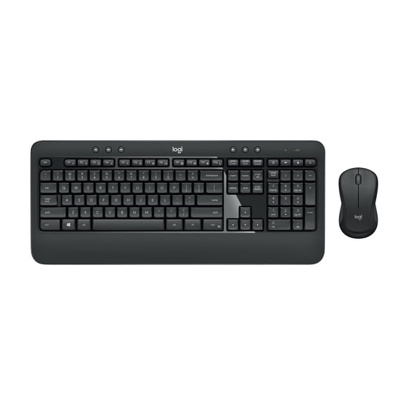 Logitech MK540 Advanced Wireless Keyboard and Mouse Combo for Windows, 2.4 GHz Unifying USB-Receiver, Multimedia Hotkeys, 3-Year Battery Life, for PC, Laptop