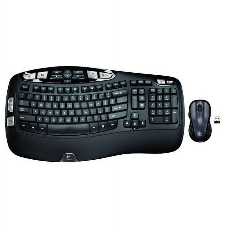 Logitech MK550 Ergonomic Wireless Wave Keyboard and Mouse Combo with USB and High Performance for PC Walmart