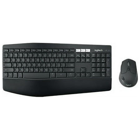 Logitech - MK850 Performance Full-size Wireless Membrane Keyboard and Mouse Combo for PC and Mac - Black